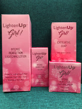LightenUp Girl! Intense Perfection Lightening Set: Lotion 400ml + Serum 30ml + Cream 100ml + Soap 200g - Afro Body Glow